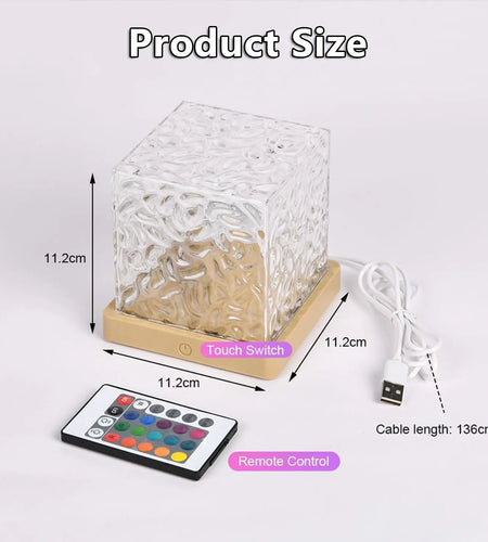 Ocean Wave Projector Light 16 Colors Midnight Aura Aurora Glow Lamp Home Office Bar Restaurant Underwater Projector Night Light