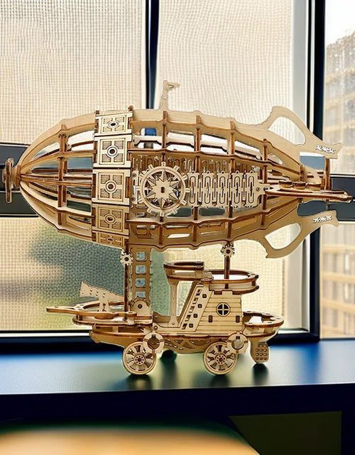 Load image into Gallery viewer, Creative Airship Model Jigsaw Puzzles Models Kit Child Model Car DIY 3D Puzzle Toys for Adults Handmade Toys Wooden Model
