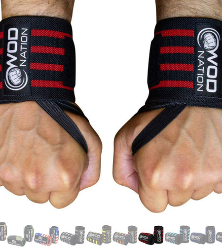 Wrist Wraps Weightlifting for Men & Women - Weight Lifting Wrist Wrap Set of 2 Forcrossfit and Cross Training (12" or 18") + Includes Carrying Bag